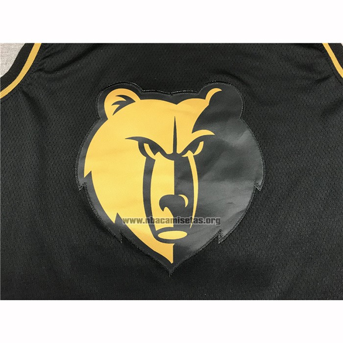 Camiseta Golden Edition Memphis Grizzlies Ja Morant NO 12 Negro